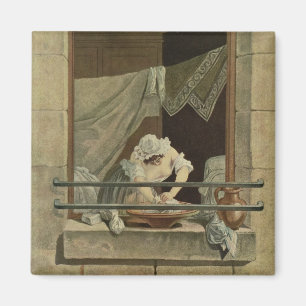 Aimant La blanchisseuse, gravée par J. Laurent Julien (c