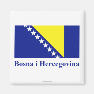 Aimant La Bosnie-Herzégovine diminuent avec le nom dans