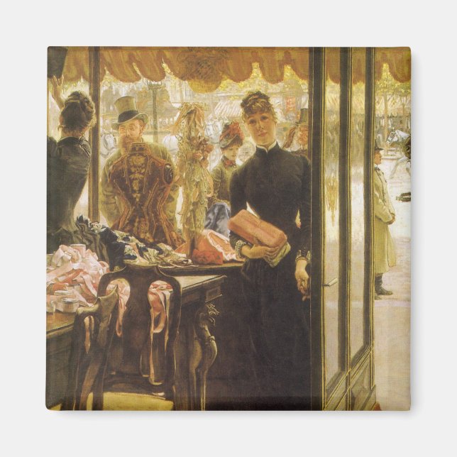 Aimant La Boutique de James Tissot, Art Victorien (Devant)