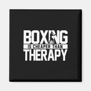 Aimant La boxe est moins chère que la thérapie Citation d