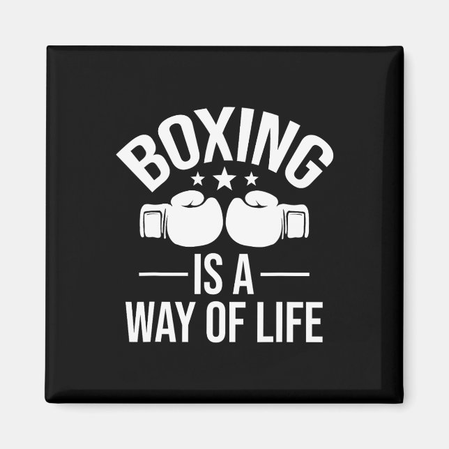Aimant La Boxe Est Un Moyen De Vie - Kickboxing Kickboxer (Devant)