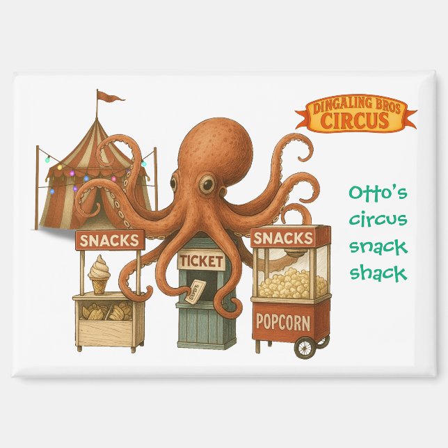 Aimant La cabane de snacks du cirque d'Otto (Recto)