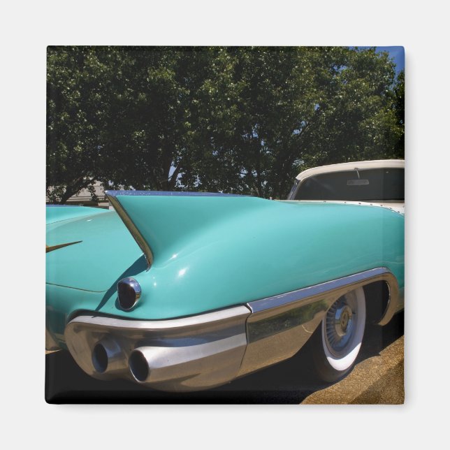Aimant La Cadillac verte décapotable d'Elvis Presley à (Devant)