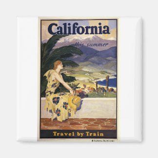 Aimant La Californie cet été. Voyage en train