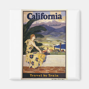 Aimant La Californie cet été. Voyage par chemin de fer