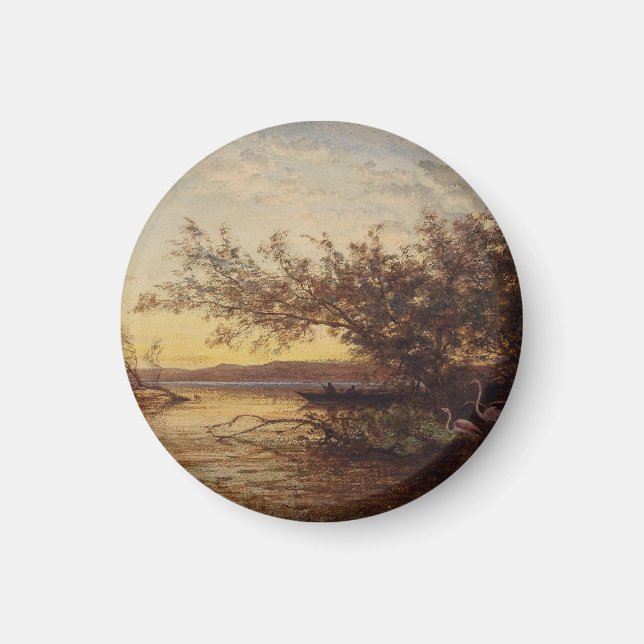 Aimant La Camargue, Coucher De Soleil - Félix Ziem (Devant)