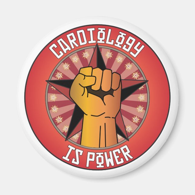Aimant La cardiologie est le pouvoir (Devant)