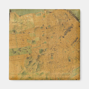 Aimant La carte Chevalier de San Francisco