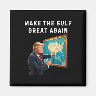 Aimant La carte de Trump bienvenue dans le Golfe de l'Amé