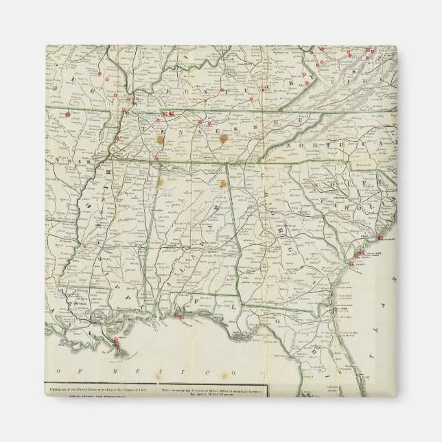 Aimant La carte historique de la guerre (Devant)