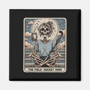 Aimant La carte tarot de la mère de hockey sur gazon