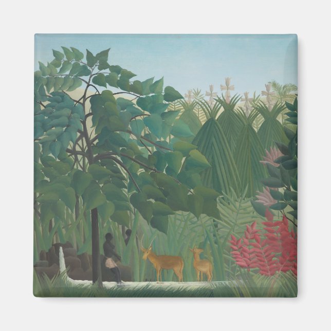 Aimant La Cascade de Henri Rousseau, Art ancien de qualit (Devant)