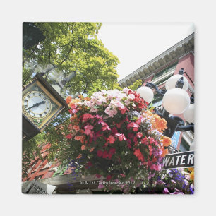 Aimant La célèbre horloge à vapeur à Gastown - Vancouver,