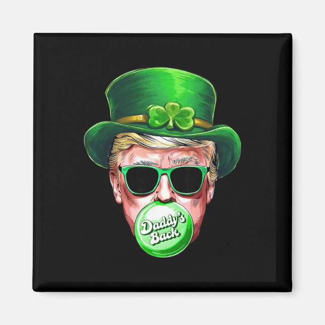 Aimant La chance Shamrock de la Saint-Patrick de Papa Ck  (Devant)