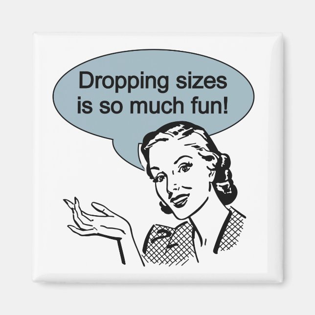 Aimant La chute des tailles est tellement amusante (Devant)