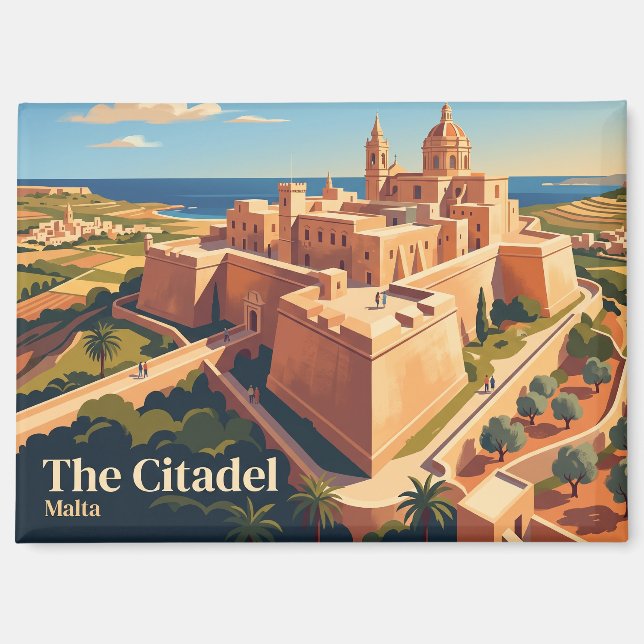 Aimant La Citadelle (Cittadella), Gozo Malte (Recto)