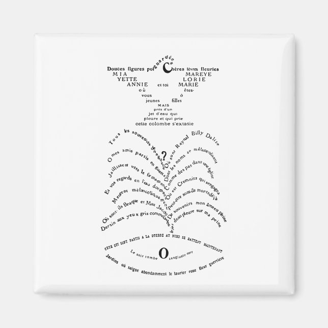 Aimant La Colombe poignardée et le Jet d’eau (Devant)