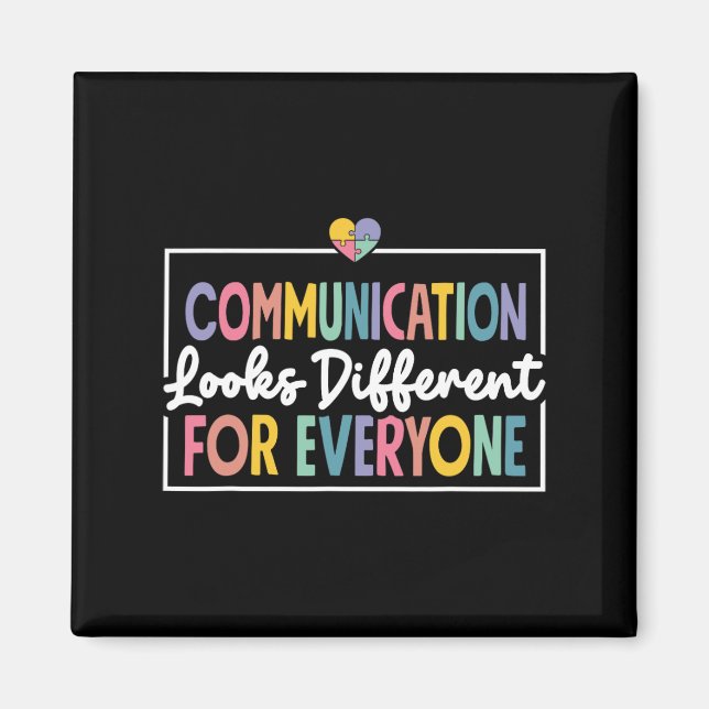 Aimant La communication est différente pour chaque person (Devant)