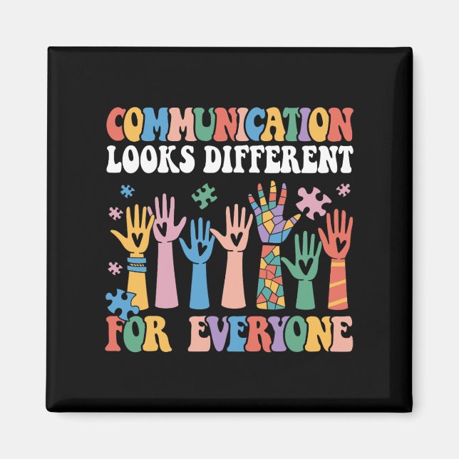Aimant La Communication Semble Différente Pour Tous L'Aut (Devant)