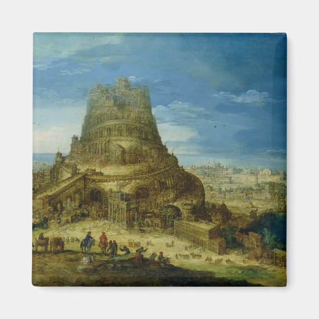 Aimant La construction de la tour de Babel (Devant)