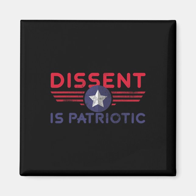 Aimant La contestation des chemises de résistance américa (Devant)