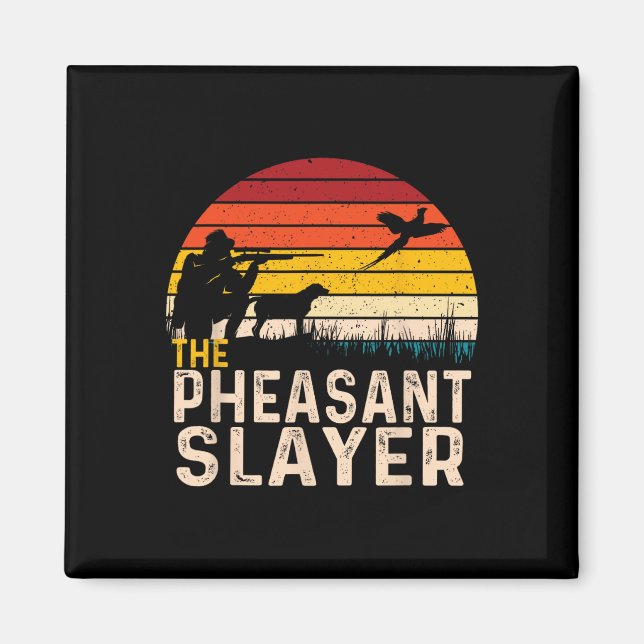 Aimant La couche de faisan - Chasse de faisan Chasse d'oi (Devant)