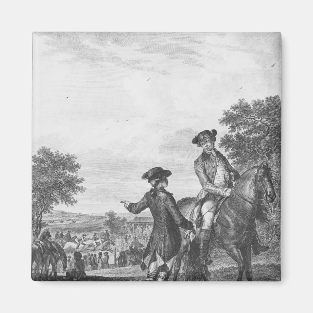 Aimant La course à cheval (Devant)