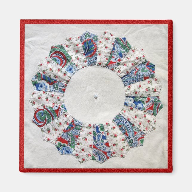 Aimant La courtepointe de la grand-mère Nellie - Bloc #1 (Devant)