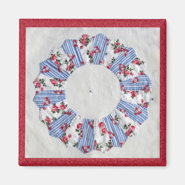 Aimant La courtepointe de la grand-mère Nellie - Bloc #3 (Devant)