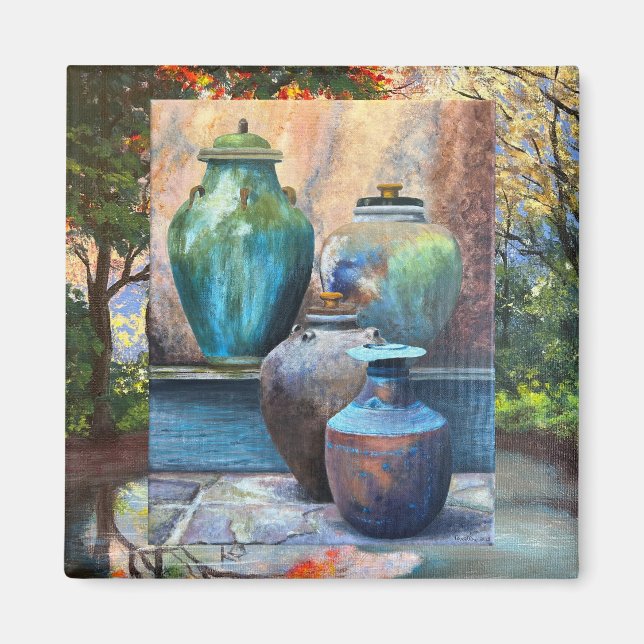 Aimant La cruche vintage (Devant)