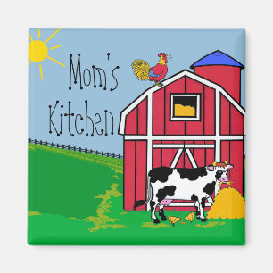 Aimant La cuisine des Coq-Mamans de grange de ferme