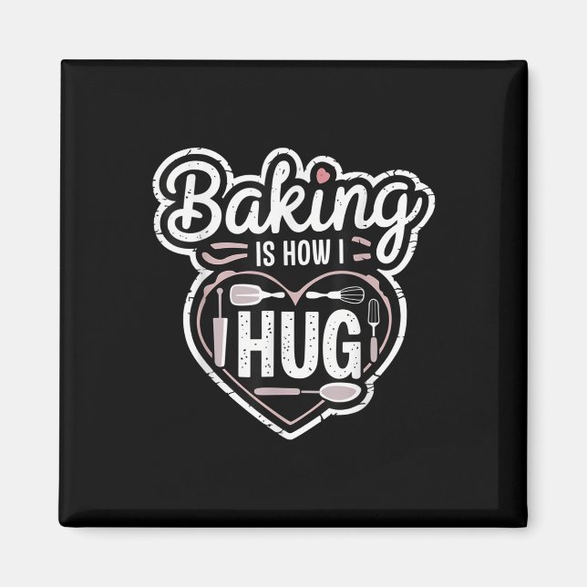 Aimant La Cuisine Est Comment J'Embrasse Conception Coeur (Devant)