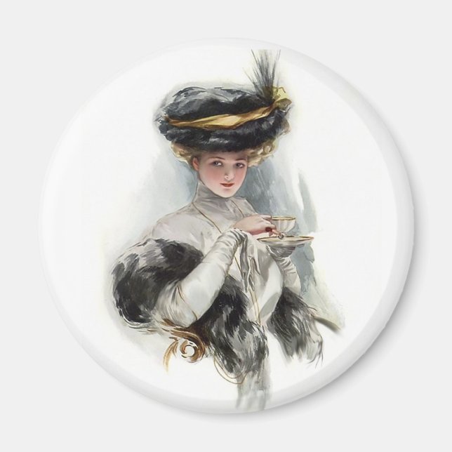 Aimant La Dame de Thé de l'après-midi (Devant)