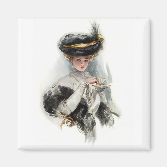 Aimant La Dame de Thé de l'après-midi (Devant)