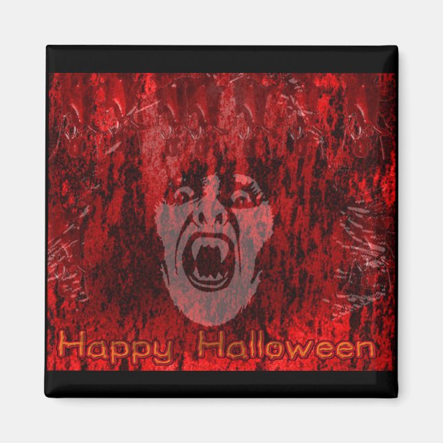 Aimant La dame du vampire effrayant dans l'aimant du sang (Devant)