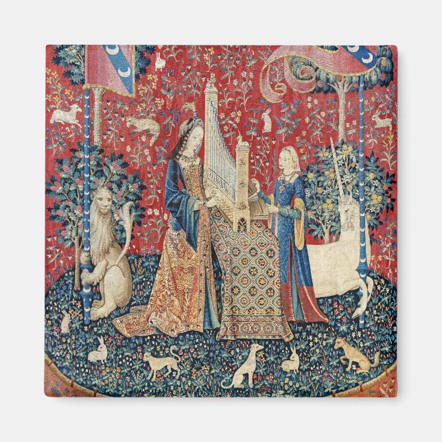 Aimant La Dame et la licorne, Audition (Devant)