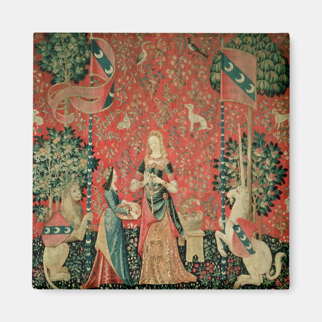 Aimant La Dame et la licorne : 'Odeur' (Devant)