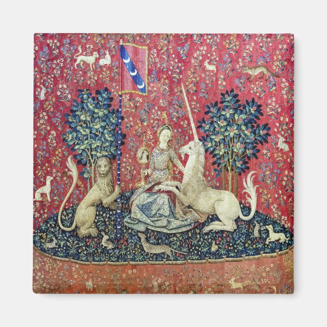 Aimant La Dame et la licorne, Vue (Devant)