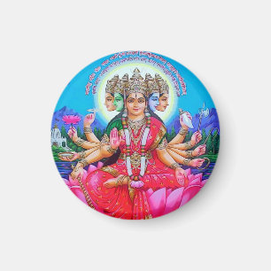 Aimant La déesse Gayatri Devi Veda Mata Deity