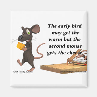 Aimant La Deuxième Souris Obtient Le Fromage
