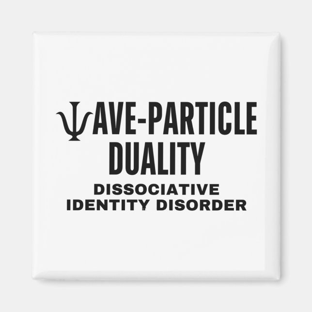 Aimant La Dualité Des Particules D'Ondes En Physique Est  (Devant)