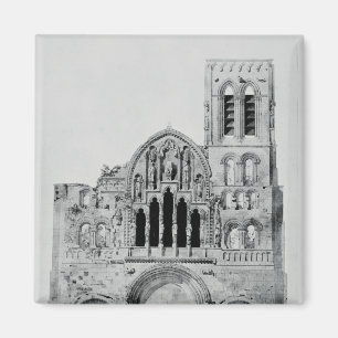 Aimant La façade de La Madeleine de Vezelay