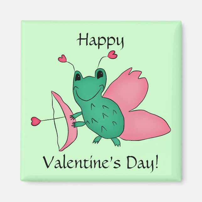 Aimant La fée de la grenouille de la Saint-Valentin de Ca (Devant)