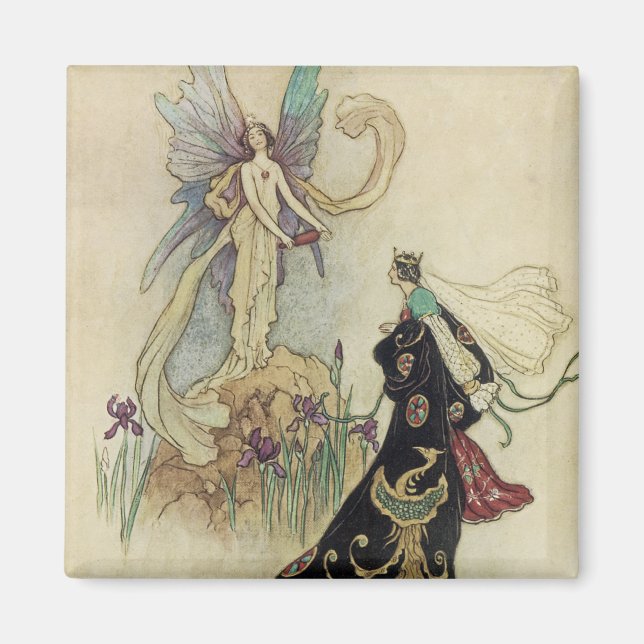 Aimant La Fée Là-Bas A Accueilli Sa Majesté (Devant)