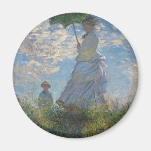 Aimant La Femme de Monet avec parasol
