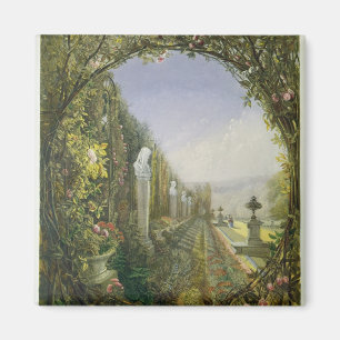 Aimant La fenêtre de treillis, jardins de Trentham Hall