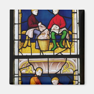 Aimant La fenêtre du négociant de tissu