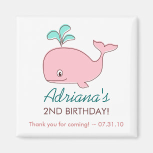 Aimant La Fête des amants de baleine rose est favorable