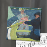 Aimant La fête nautique | Mary Cassatt<br><div class="desc">The Boating Party (1893-1894) de l'impressionniste américaine Mary Cassatt. L'oeuvre d'art originale est une peinture à l'huile sur toile. 

Utilisez les outils de conception pour ajouter du texte personnalisé ou personnaliser l'image.</div>