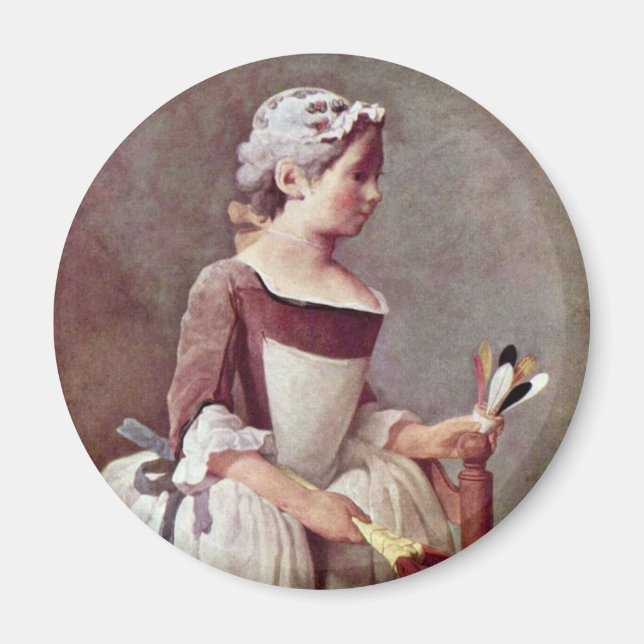 Aimant La Fille Avec Le Choc De Chardin Jean-Bapt (Devant)